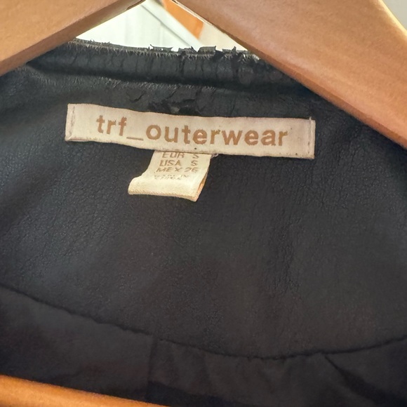 Zara Black Faux Leather Jacket - Picture 5 of 6